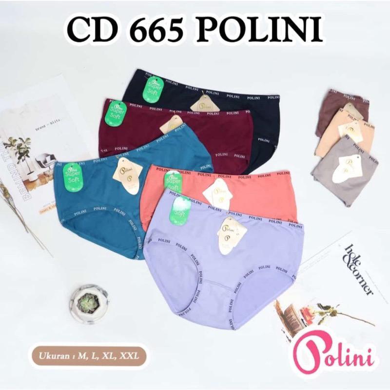 LUSINAN | Celana Dalam Wanita Premium POLINI 665 / CD Dalaman Perempuan Super Soft