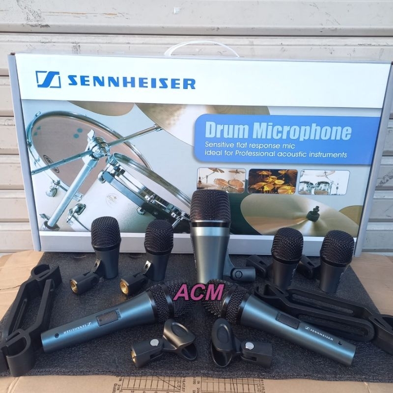 MIC DRUM SENNHEISER 7 KIT FULL SET MICROPHONE DRUM DMK7 DMK 7