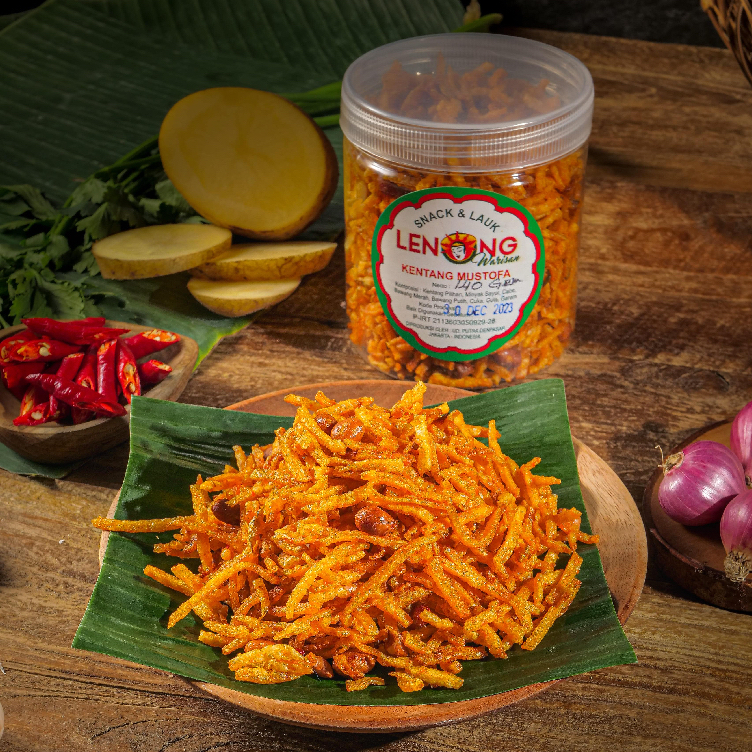 

Kentang Mustofa LENONG WARISAN - Camilan Snack Lauk Kentang - Original Toples Isi 140gr