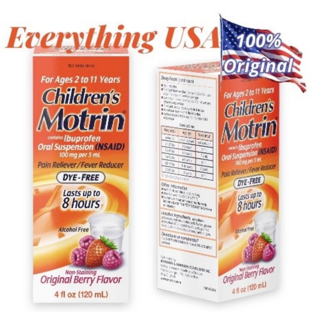 Children's MOTRIN Dye FREE - PAIN RELIEVER/FEVER REDUCER