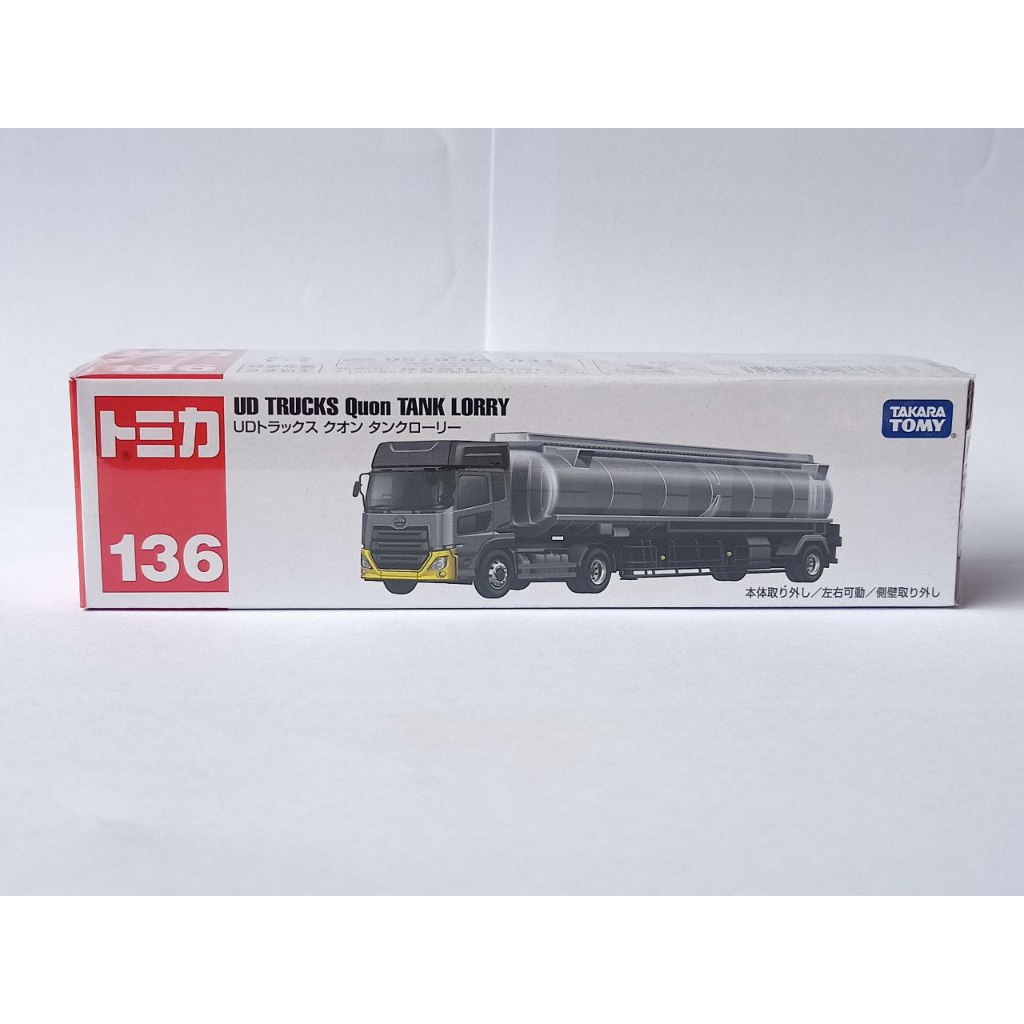 Tomica Long 136 UD Trucks Quon Tank Lorry miniatur truk Takara Tomy