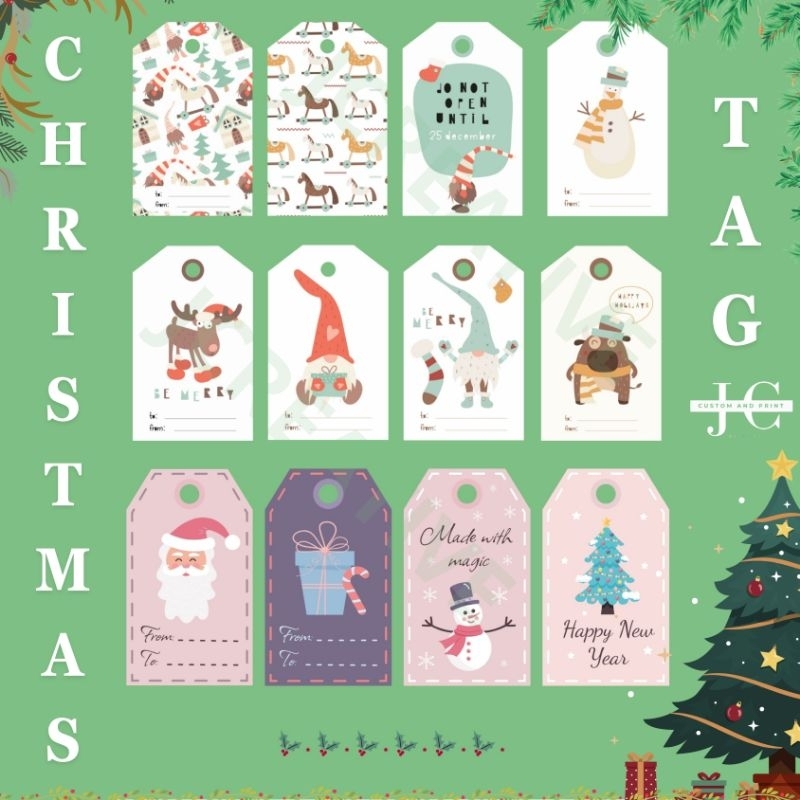 Hang tag christmas / hangtag natal / hang tag packaging / hang tag custom / hangtag imlek / hangtag 