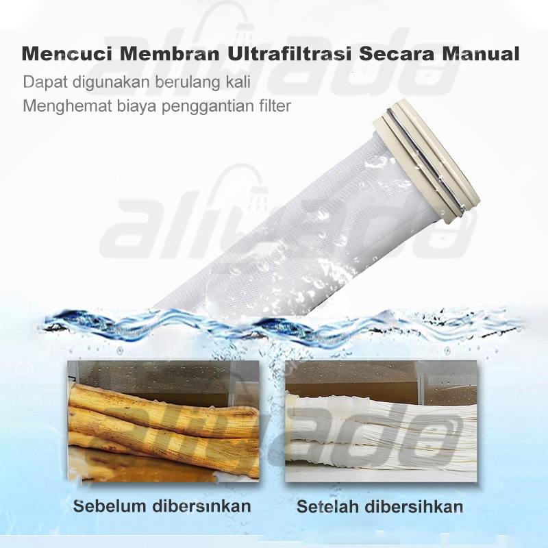 ⚡100% Pvdf⚡Ultrafiltrasi PVDF Water Pre Filter Ultra Filtrasi System 2000 LPH Dapat Digunakan Kembali