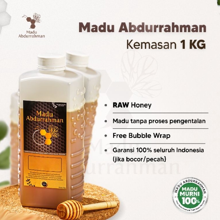 

[‰L38➢] Madu Abdurrahman (1Kg) 100% ASLI & MURNI Raw Honey Baru Restok