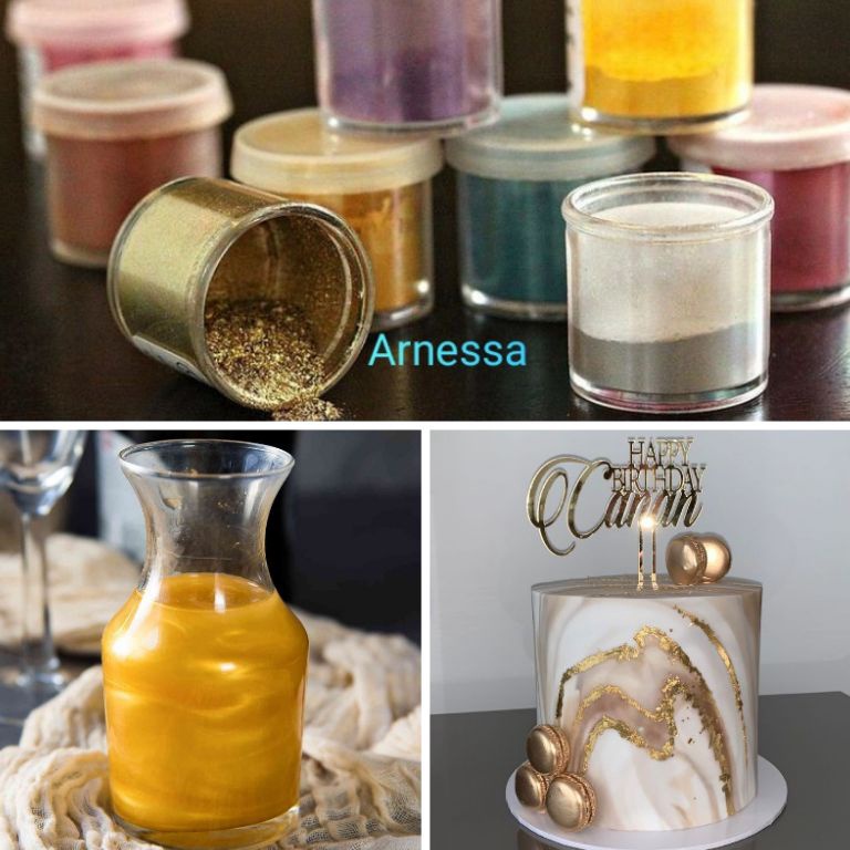 

Bests3ller PROMO Luster dust 6gr Lustre dust edible glitter halal edible gold serbuk emas hias paket dekorasi kue fondant sprinkle pure gold serbuk minuman galaxy pelarut Termurah di