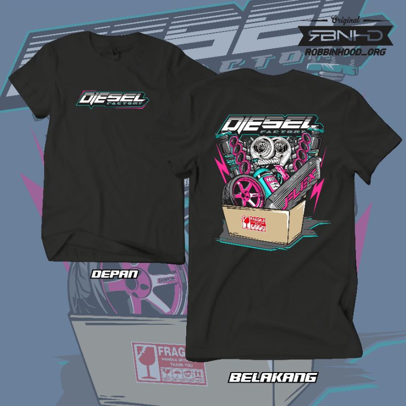 Kaos Diesel Factory | Diesel Gank | Diesel Power | Turbo Diesel | Diesel Racing/Kaos Terbaru/Kaos Di