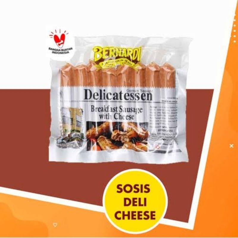 

Bernardi delicatessen sosis breakfast cheese 190gr