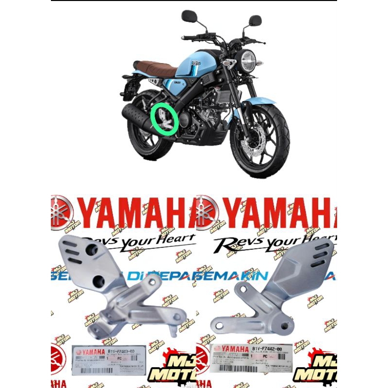 BESI BRACKET DUDUKAN FOOTSTEP FOOT STEP DEPAN KIRI XSR 155 B1V-F7442-00 B1V-F7443-00 ORIGINAL YAMAHA