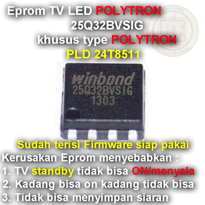 Ic Eprom Firmware TV POLYTRON PLD 24T8511