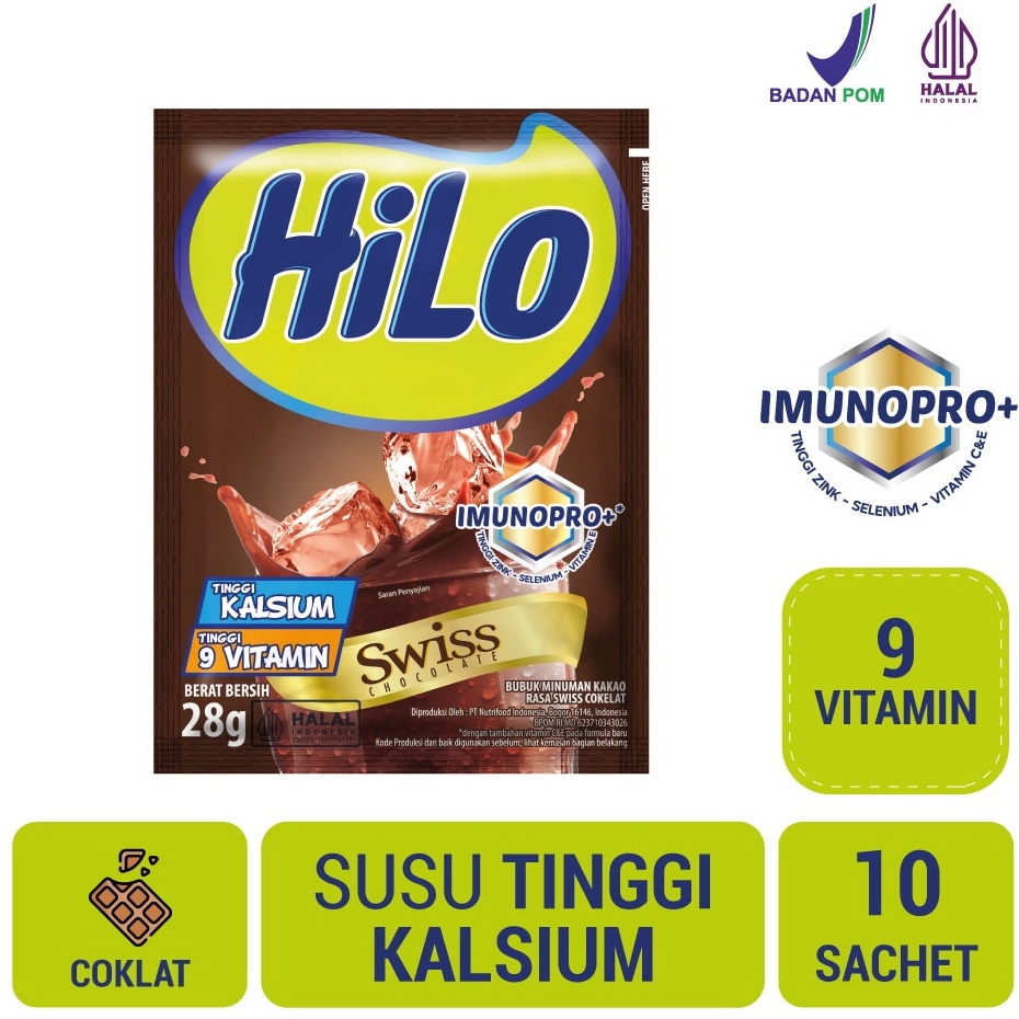 

Terkini Hilo Swiss Chocolate 10 sachet - Minuman Cokelat