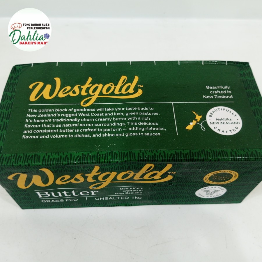 

BgKr WESTGOLD Unsalted Butter New Zealand Kemasan 1 KG Khusus Gojek Grab Instant Only