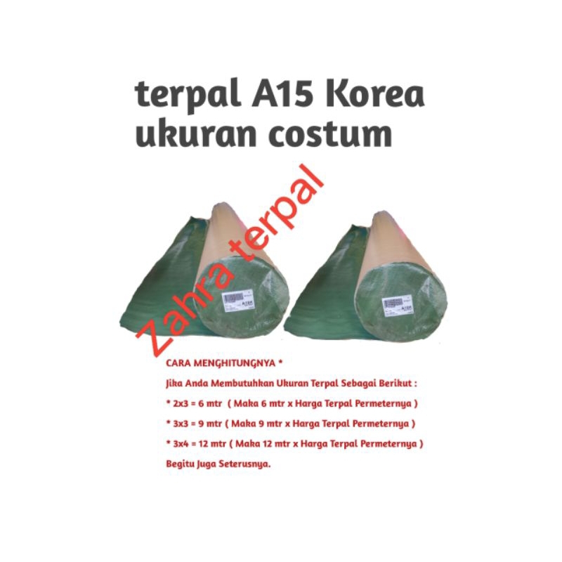 terpal costum A15 korea