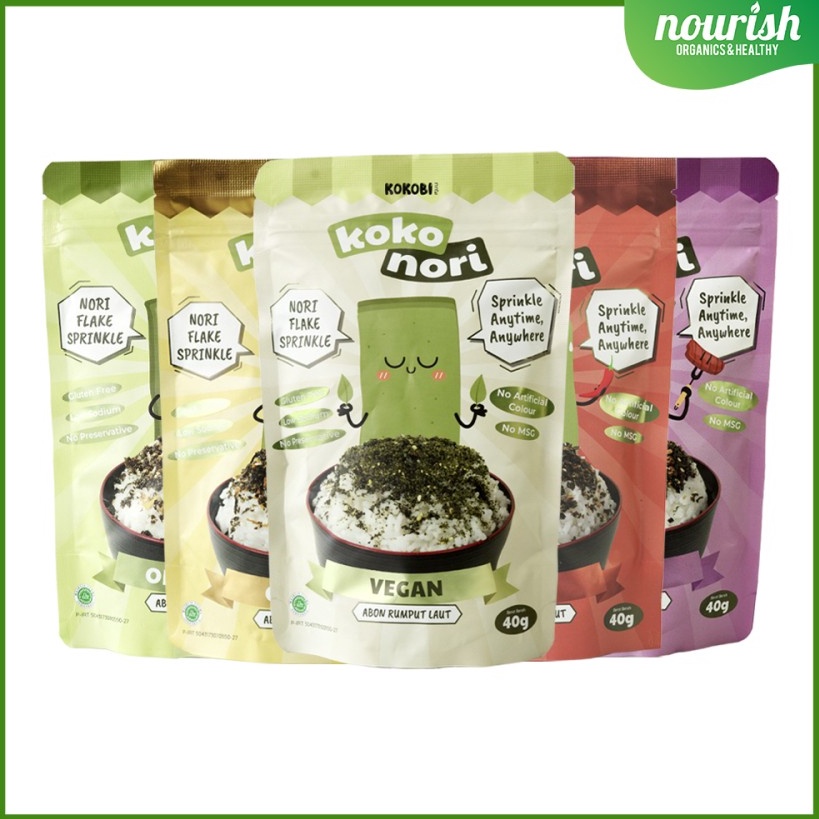 

Ready KOKOBI Koko Nori Abon Rumput Laut Tabur No MSG, Tanpa Pengawet 40gr