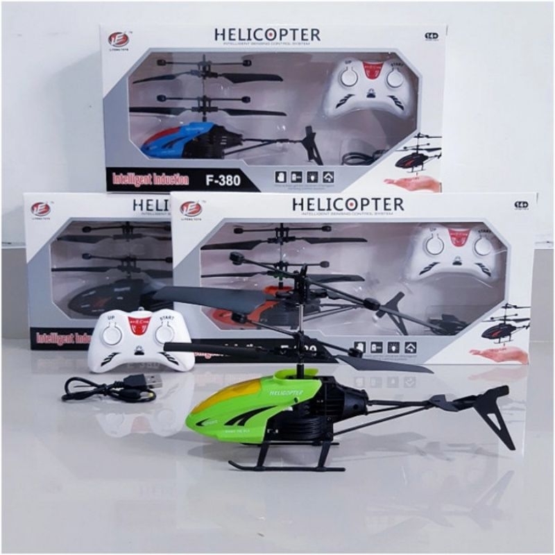 RC Helicopter Remote Control Hand Sensor Tangan - Mainan Pesawat Helikopter Remot Kontrol Batre Cas 