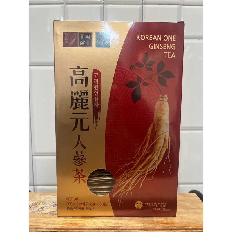 

KOREAN ONE GINSENG TEA 100 SACHET