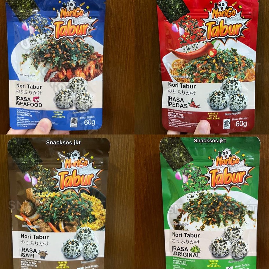 

Diskon NoriGo Tabur Rumput Laut Sprinkles Laver Seaweed Original / Sapi / Pedas Sprinkle Korea