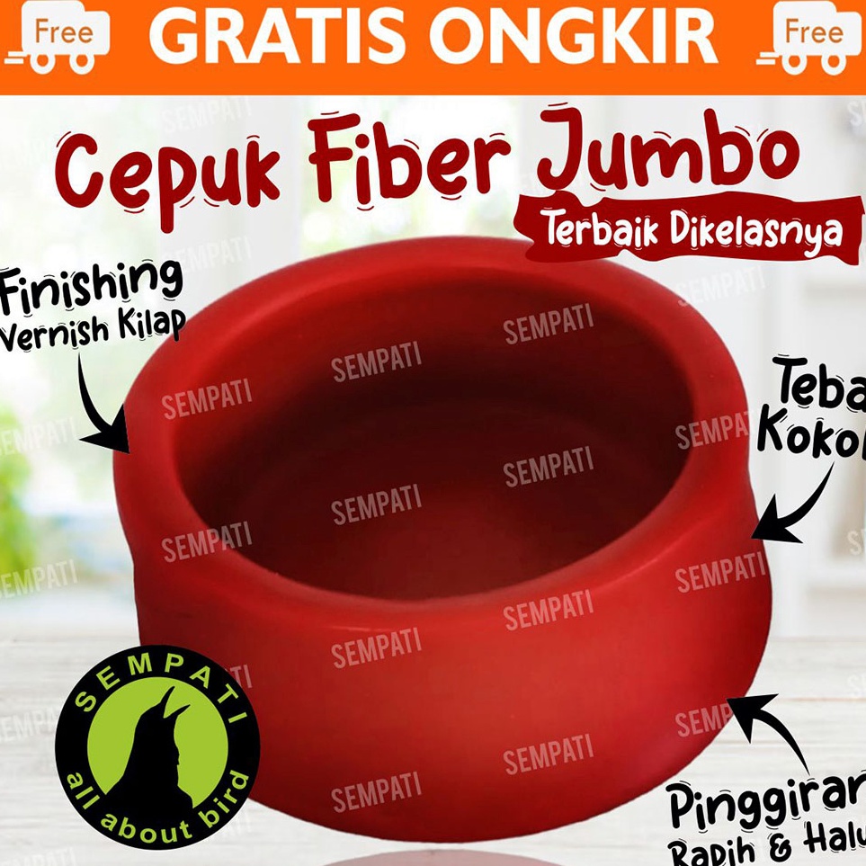Promo promo TEMPAT PAKAN MERPATI BAHAN FIBER CEPUK MERPATI FIBER MANGKOK WADAH TEMPAT MAKAN MINUM BU