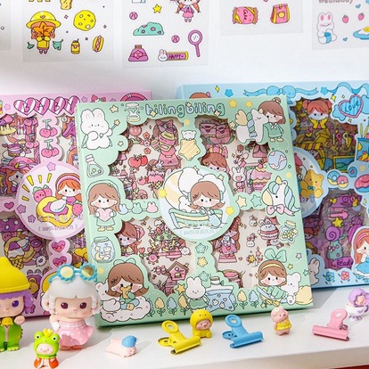 

Hot Sale UG 100 Lembar Stiker Motif Kartun Korea Lucu Anti Air Dekorasi Handbook Scrapbook DIY Super Promo