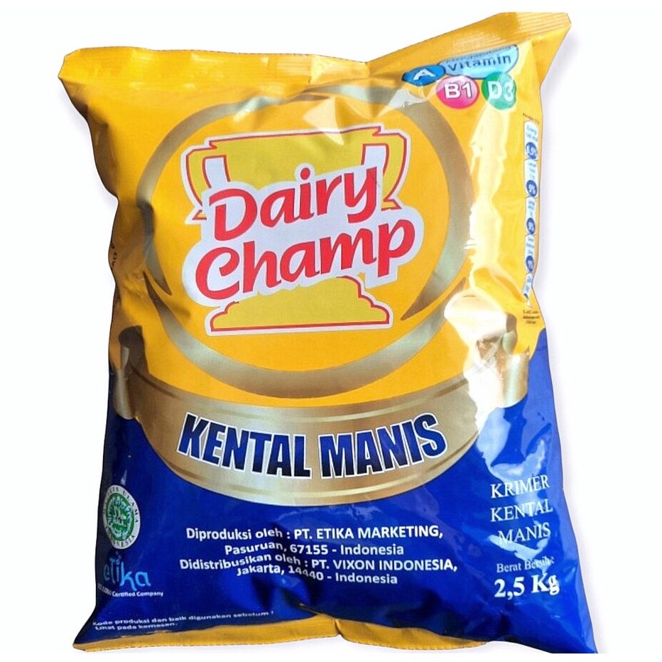 

Terupdate Dairy Champ Susu Kental Manis 2,5kg