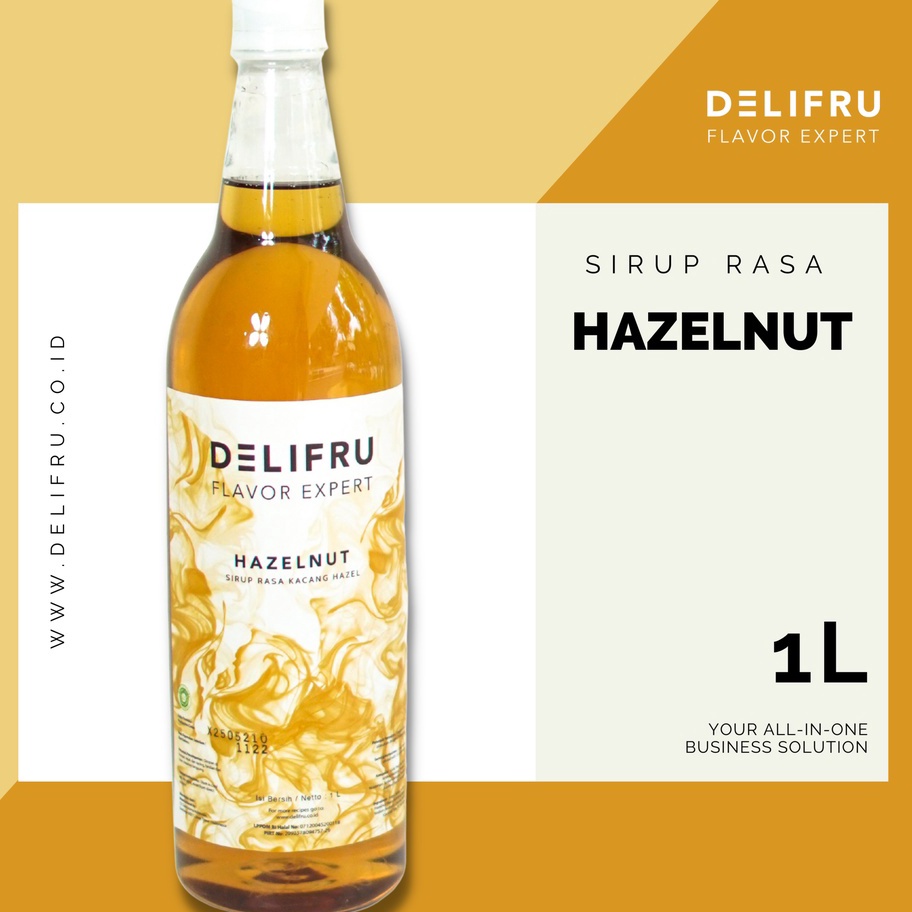 

Terlaris Hazelnut Syrup Delifru 1 Liter - Sirup Hazelnut Premium
