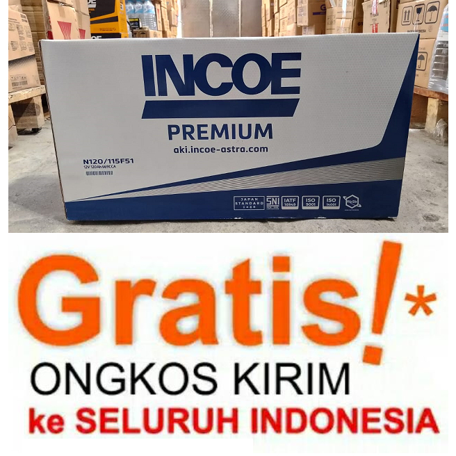 incoe premium n120 original  120ah (harga promo)