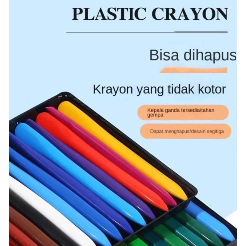 

CRAYON TRIANGLE krayon anak non toxic waterproof