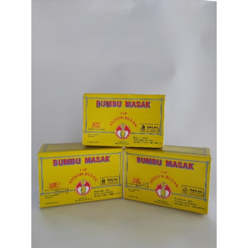 

Bumbu Penyedap Masak Cap Atom Bulan 140g ( 20 sachet )