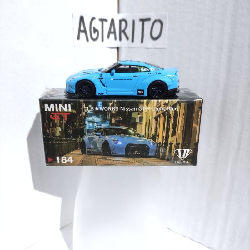 Mini GT 184 LB-Works Nissan GT-R R35 Light Blue