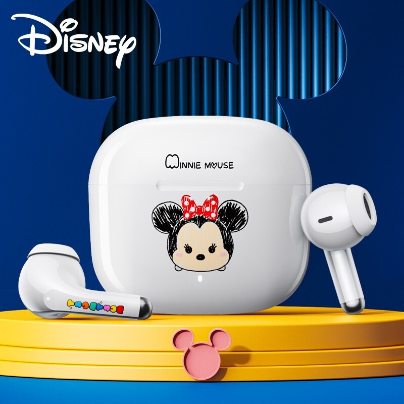 	 Disney F6 TWS Wireless Bluetooth Earphone Sports Waterproof HiFi Music Mini Earbuds Touch Control Headset With Mic	