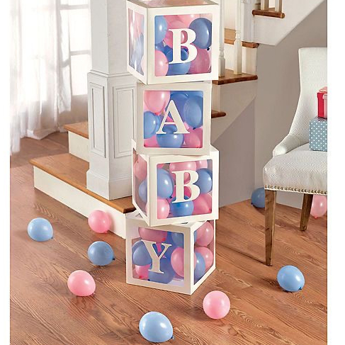 Box Balon Transparan /Box Balon Dekorasi /Box Huruf Transparan LOVE BABY BOY GIRL