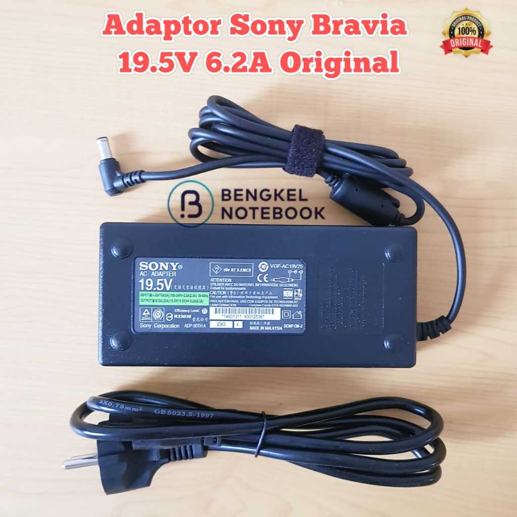 Adaptor Sony LED TV Bravia 19.5V 6.2A ACDP-120N Original