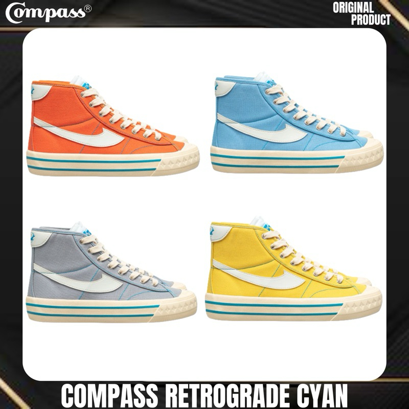 Compass Retrograde Decon High Cyan Baby Blue / Orange / Grey / Yellow