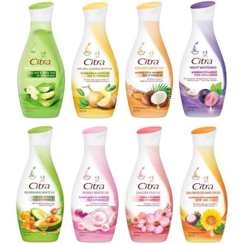 CITRA HAND BODY LOTION ALL VARIAN | BENGKOANG | PEARLY GLOW | SAKURA | COCONUT | AVOCADO | NIGHT COL