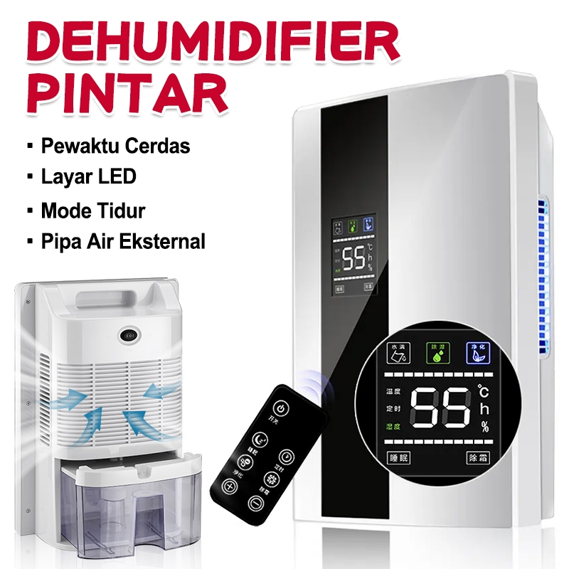 Dehumidifier 2200ML Smart Dehumidifier Dehumidifier Air Dryer Serap Kelembapan