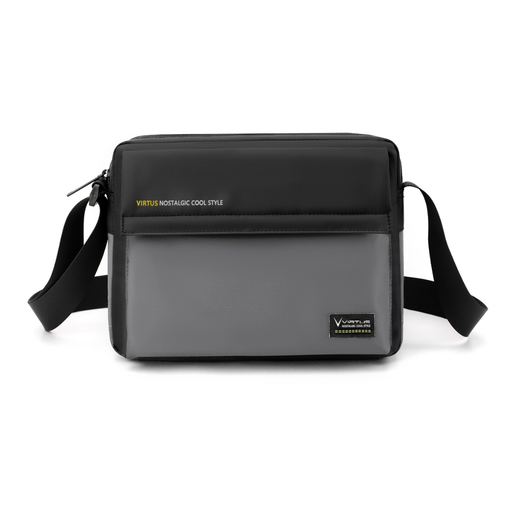 VIRTUS Tas Selempang Pria Tas Bahu Cowok Tas Slingbag Tas Ipad Tablet Bisa Muat Banyak Barang BB-583