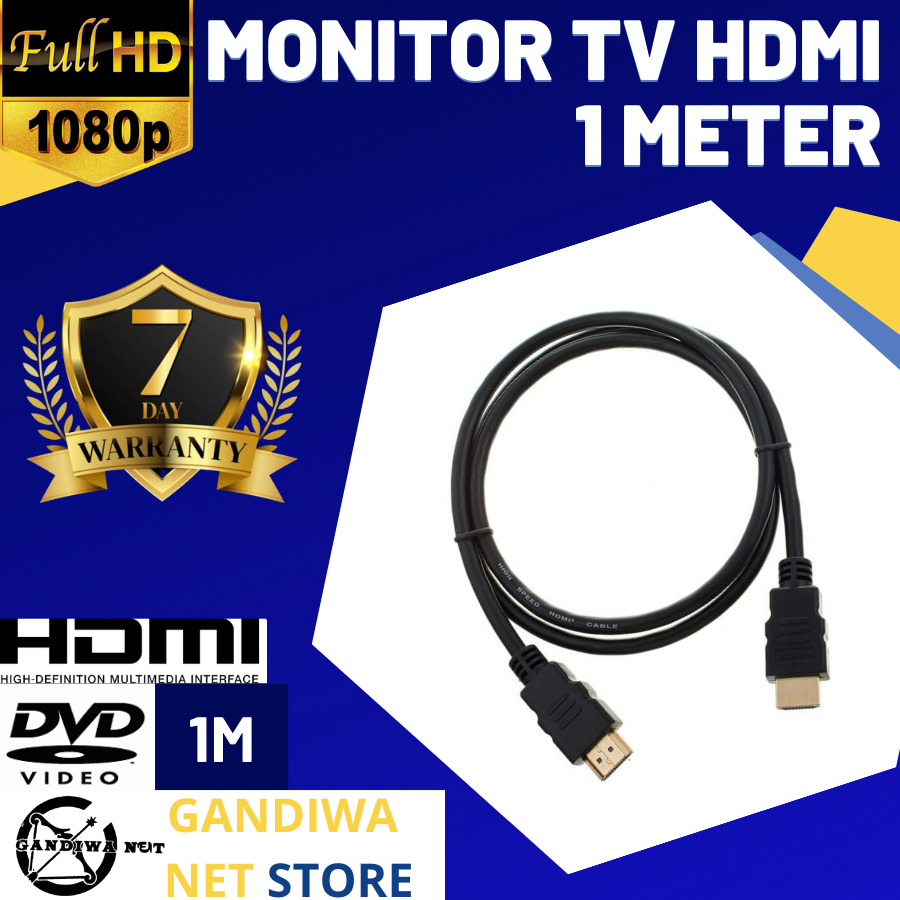 KABEL HDMI 1M STANDARD / KABEL HDMI TO HDMI
