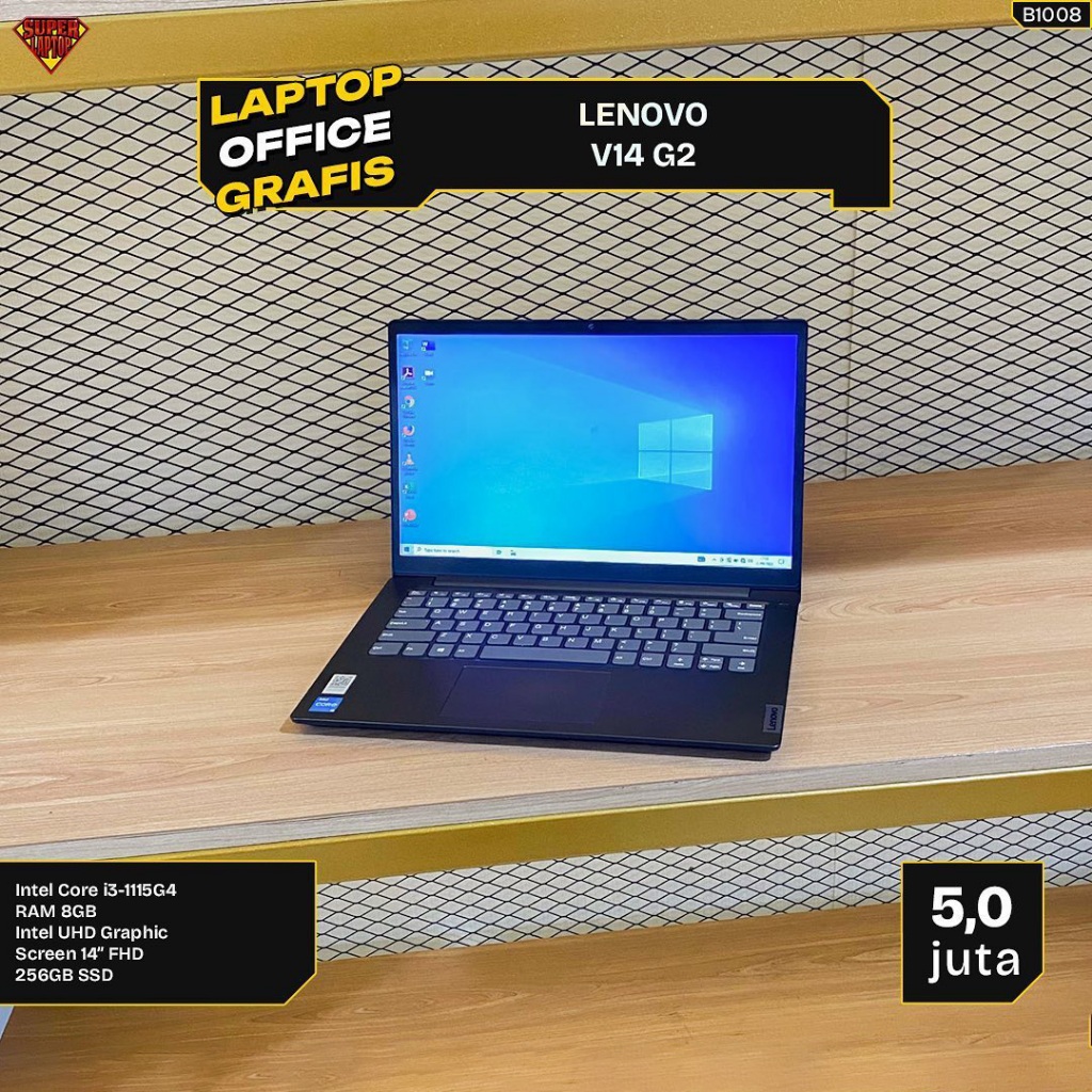 Laptop Lenovo V14 G2 Intel Core i3-1115G4 RAM 8GB SSD 256GB 14” FHD