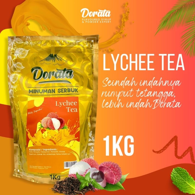 

Dorata Powder Drink Lychee Tea 1 Kg - Bubuk Minuman Rasa Teh Leci