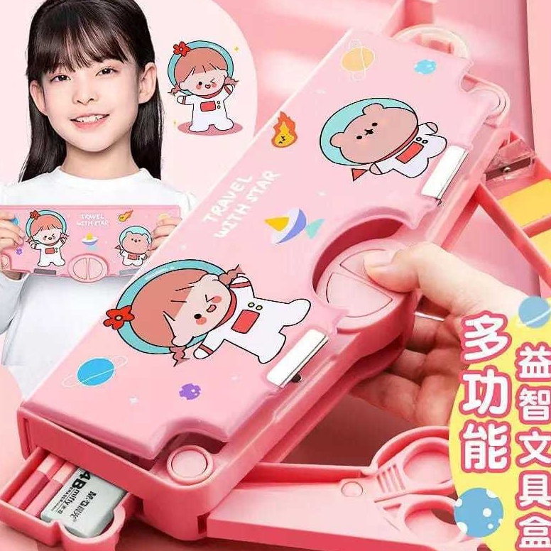 

R3ady St0ck ( Mia ) Kotak Pensil Multifungsi Motif Kartun Untuk Laki Laki Perempuan / Pencil Case Karakter Lucu / Tempat Pensil Serbaguna Anak Sekolah K001 Kualitas Terbaik