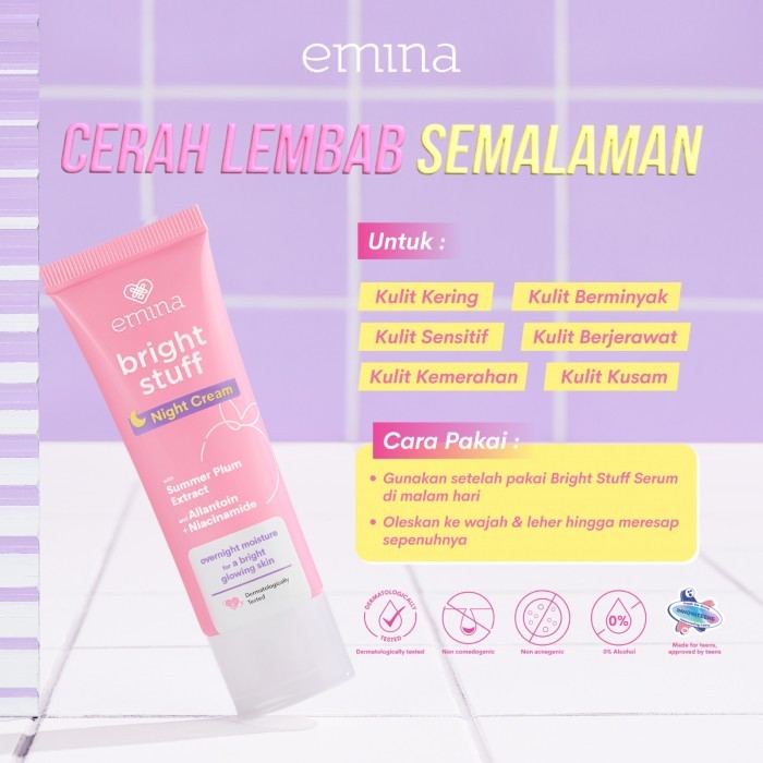 Emina Bright Stuff Night Cream 20g