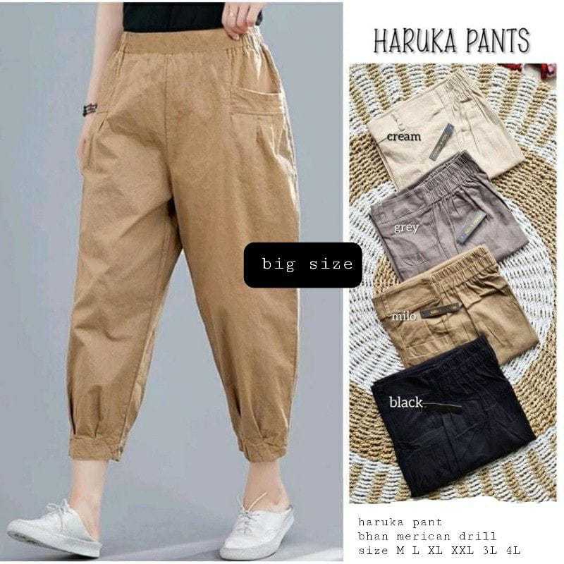 CELANA WANITA HARUKA PANTS JUMBO HINATA BAGGY WILLOW
