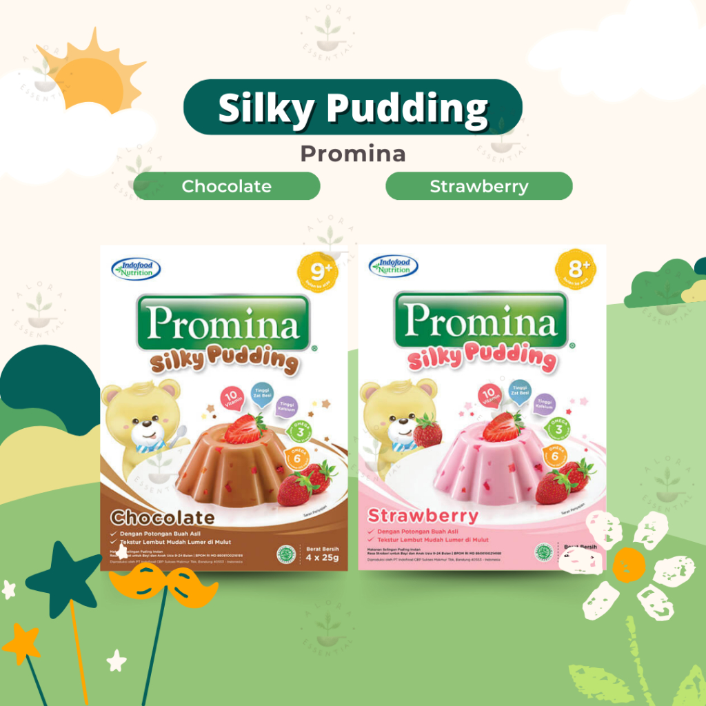 Promina Silky Puding 100gr - Snack Bayi Cemilan Anak - Promina Puding