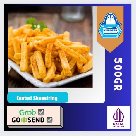 

Coated Shoestring French Fries Kentang Goreng Renyah 500g