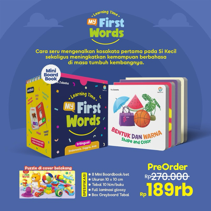 learning time! MY FIRST WORDS MINI BOARDBOOK