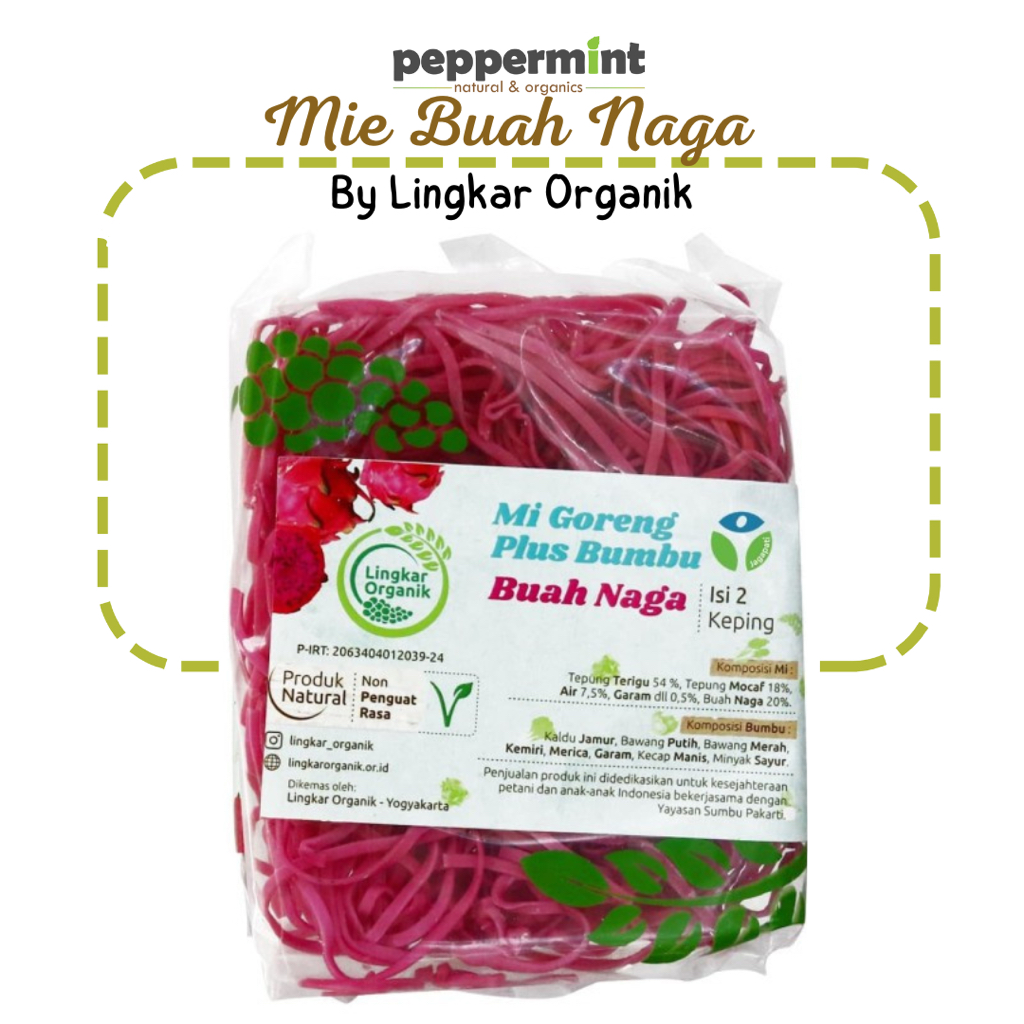 

Lingkar Organik Mie Goreng Sehat - Buah Naga (85 gram)