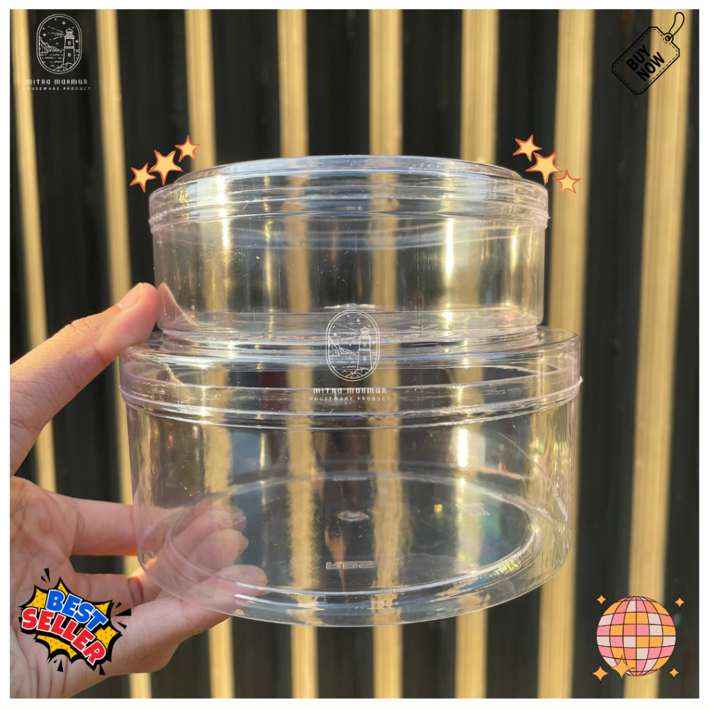 Toples Kue Kering RPS 250 - 500 Gram Toples Lebaran Natal Toples Nastar isi 12 Pc