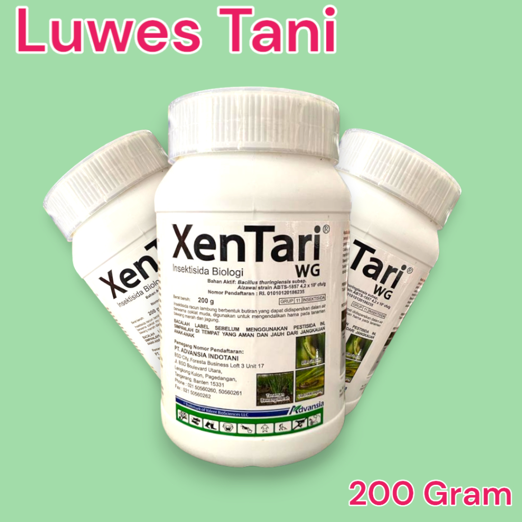xentari wg insektisida biologi 200 gram