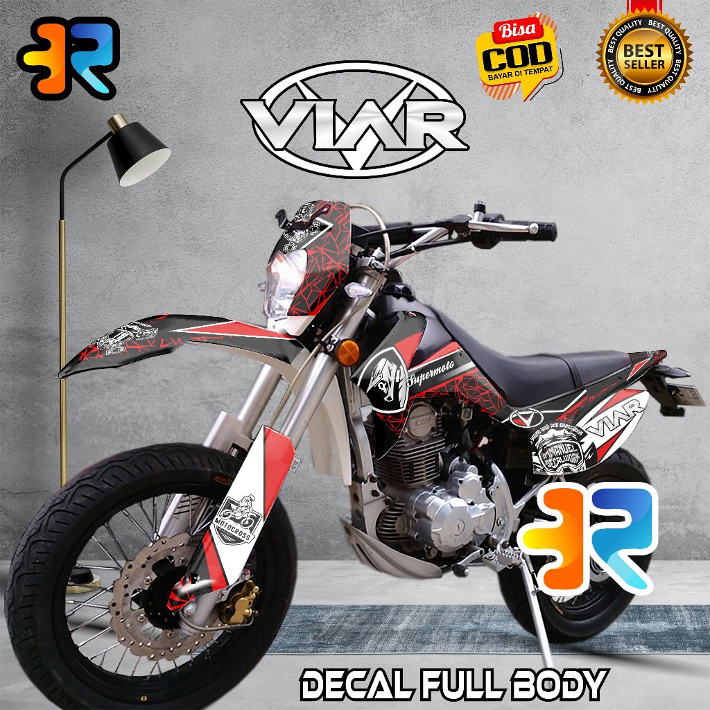 Decal Viar X Cross 200 GT Terbaru Full Body Desain Supermoto