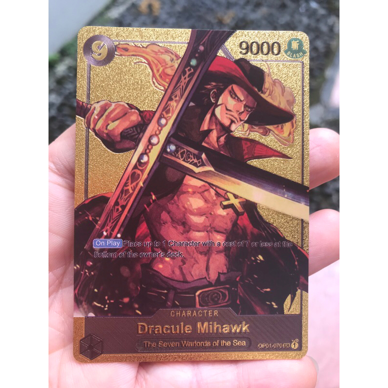 DRACULE MIHAWK ONE PIECE GOLD