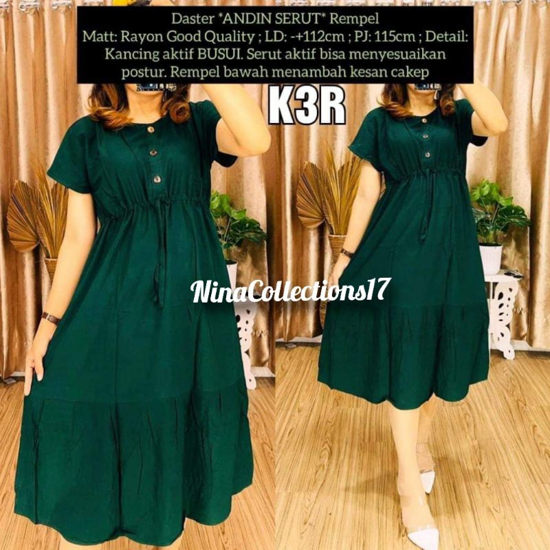 Daster Serut / Daster Andin Serut / Daster BUSUI / Daster Rayon Premium / Daster Rayon